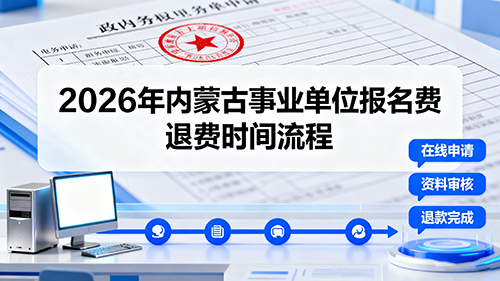 2026年内蒙古事业单位报名费退费时间流程 2026年内蒙古事业单位报名费退费时间流程