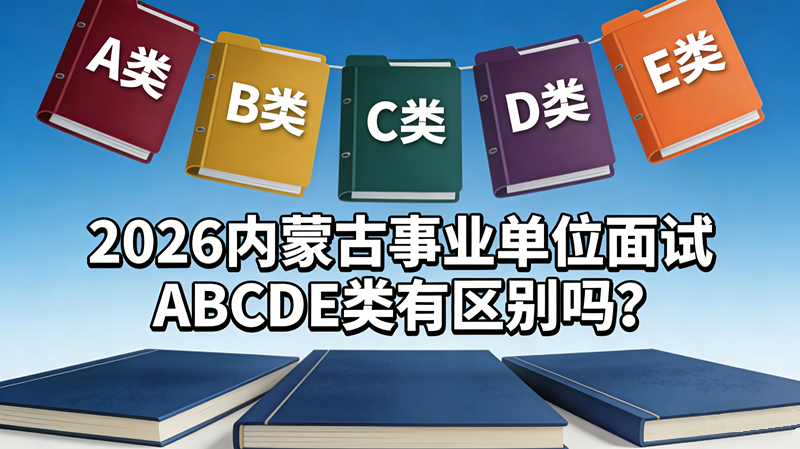2026内蒙古事业单位面试ABCDE类有区别吗?